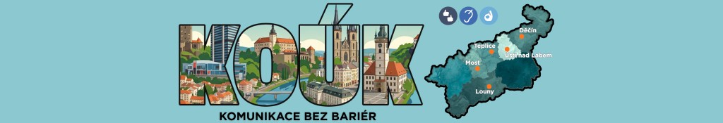 KOÚK – komunikace bez bariér, mapa regionu